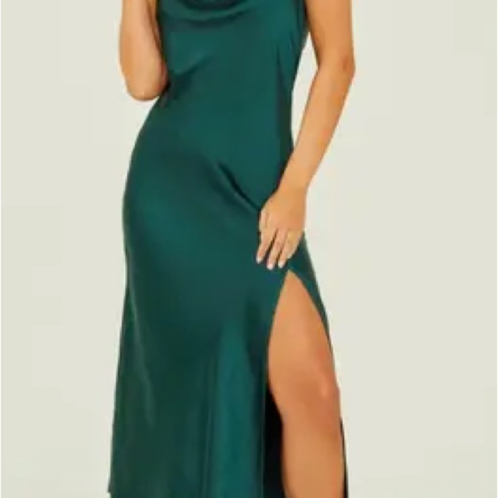 Altar'd State Daphne Hunter Green Midi Dress